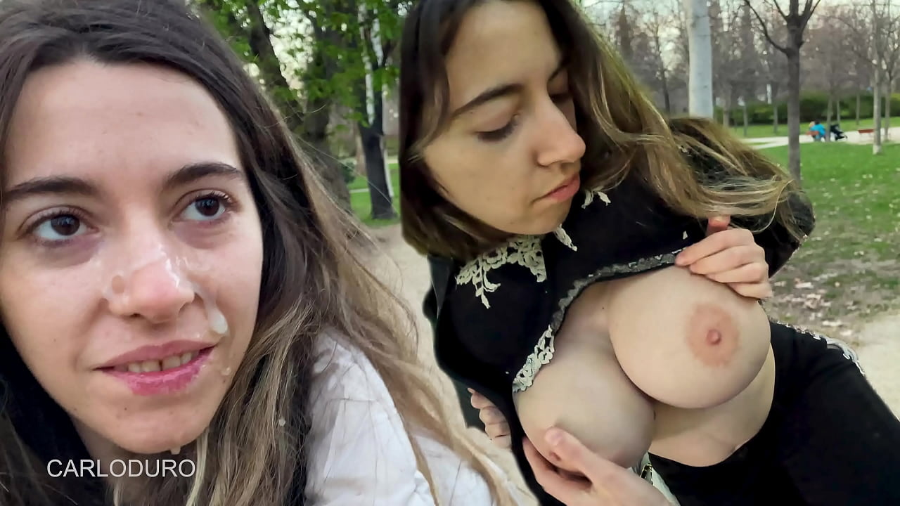 Cumwalk in the park, public flashing, public toilet, facial cumshot